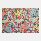 ヴィンテージ日本の織（紅型） キッチンタオル (横)