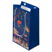 ヴィンテージ日本の織（紅型） スモールペーパーバッグ (正面アングル)