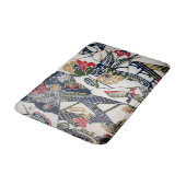 ヴィンテージ日本の織（紅型） バスマット (アングル)