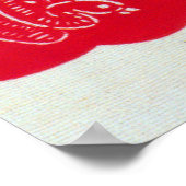 ヴィンテージ日本の織（紅型） ポスター (角)