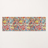 ヴィンテージ日本の織（紅型） ヨガマット (裏面(横))