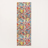 ヴィンテージ日本の織（紅型） ヨガマット (裏面)