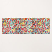 ヴィンテージ日本の織（紅型） ヨガマット (正面(横))