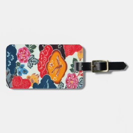 ヴィンテージ日本の織（紅型） ラゲッジタグ