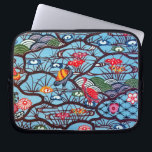 ヴィンテージ日本の織（紅型） ラップトップスリーブ<br><div class="desc">紅型（びがた）とは、スタイルを使った染色布で伝統的、ステンシルなどを用いて作られた沖縄のレジスト染め布。一般的に明るい色で、魚や水、花などの自然の主題を描いた様々なパターンが特徴である。弁形擦り切れたは琉球伝統的公演や歴史公演の際。備形は琉球王国時代（14世紀）に沖縄島が外国品や製造技術の流入を経験した頃に生まれた。インディアン信じとジャワ人の死行の過程の合成と中国のして発展したとされている。</div>