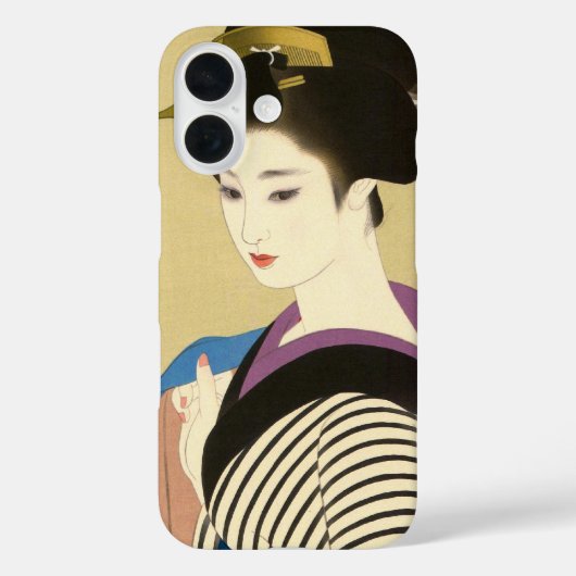 ヴィンテージ日本の美しい芸者女舞子 Case-Mate iPhoneケース (裏面)