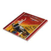 ヴィンテージ日本の航空の広告 タイル (側面)