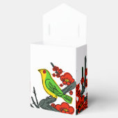 ヴィンテージ日本の花札の絵付け箱2月 フェイバーボックス (オープン)