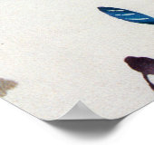 ヴィンテージ日本の花柄 ポスター (角)