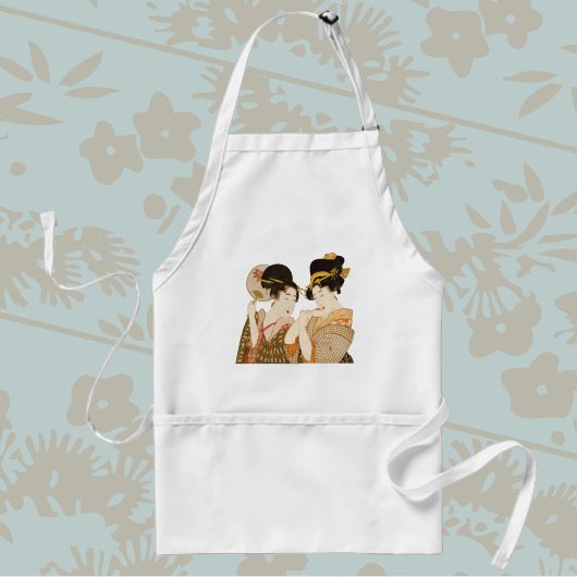 ヴィンテージ日本の芸者の着物 スタンダードエプロン