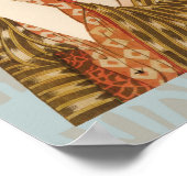 ヴィンテージ日本の芸者の着物 ポスター (角)