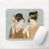 ヴィンテージ日本の芸者の着物 マウスパッド (マウス)