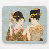 ヴィンテージ日本の芸者の着物 マウスパッド (正面)