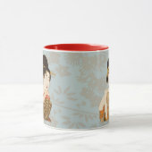 ヴィンテージ日本の芸者の着物 マグカップ (中央)