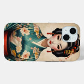 ヴィンテージ日本の芸者ポートレート Case-Mate iPhoneケース (裏面 (横))