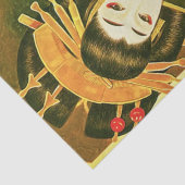 ヴィンテージ日本の芸者和佐紙傘アート 薄葉紙 (詳細)