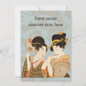 ヴィンテージ日本の芸者女子パーティー 招待状 (正面)