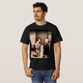 ヴィンテージ日本の芸者 – Letter Writer Tシャツ (正面フル)