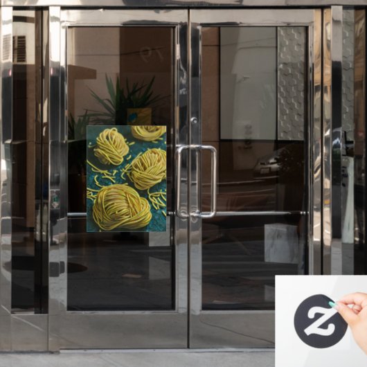 ヴィンテージ日本の芸術 ウィンドウサイン (オフィスドア)