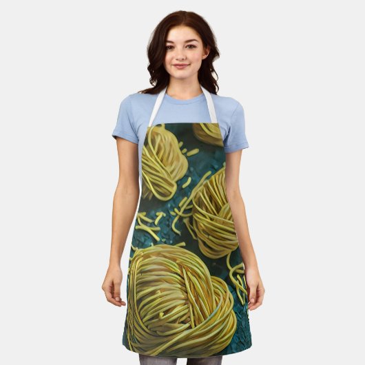 ヴィンテージ日本の芸術 エプロン (着用した状態)