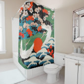 ヴィンテージ日本の芸術 シャワーカーテン (インサイチュ)