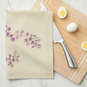 ヴィンテージ日本の薄紫スパローキッチンタオル キッチンタオル (四つ折り)