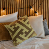 ヴィンテージ日本の金模様装飾用クッション クッション