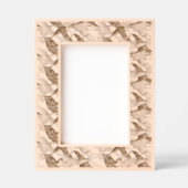 ヴィンテージ日本の飛んでいるクレーン模様 レーザー彫刻フレーム (正面)