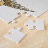 ヴィンテージ日本の飛んでいる入り竹葉魚 ジグソーパズル (側面)