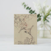 ヴィンテージ日本の鳥画像 ポストカード (スタンド正面)