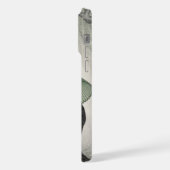 ヴィンテージ日本の2人雨の中の女性の大原小村 iPhoneケース (左側面)