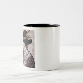 ヴィンテージ日本の ツートーンマグカップ (中央)