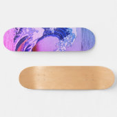 ヴィンテージ日本の·絵画オブ·ウェ素晴らしーブ スケートボード (横)