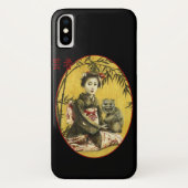 ヴィンテージ日本のGeisha iPhone Xケース Case-Mate iPhoneケース (裏面)