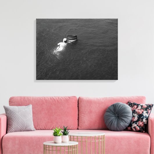 ヴィンテージ日本三木本真珠アイランドダイバー キャンバスプリント (インサイチュ (リビング))