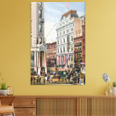 ヴィンテージ日本取引所イラストレーション(1882) キャンバスプリント (インサイチュ (リビング))