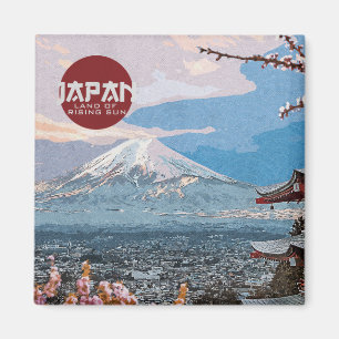 ヴィンテージ日本富士山トラベル マグネット