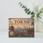 ヴィンテージ日本旅行のお土産 ポストカード (スタンド正面)
