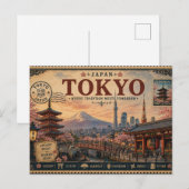 ヴィンテージ日本旅行のお土産 ポストカード (正面/裏面)
