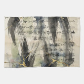 ヴィンテージ日本書道アート (1) キッチンタオル (横)