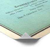 ヴィンテージ日本消防署地図（1871年） ポスター (角)