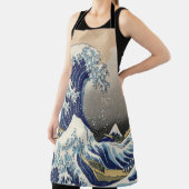 ヴィンテージ日本美術海景観素晴らし波 エプロン (インサイチュ)