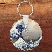 ヴィンテージ日本美術海景観素晴らし波 キーホルダー (正面)