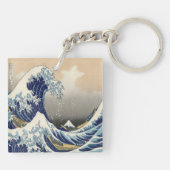 ヴィンテージ日本美術海景観素晴らし波 キーホルダー (裏面)