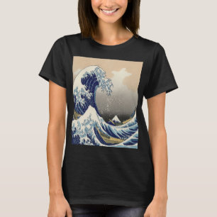 ヴィンテージ日本美術海横波 Tシャツ