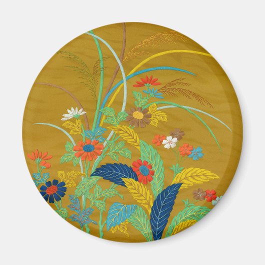 ヴィンテージ日本花卉G.A.オードスリー マグネット (正面)