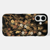 ヴィンテージ日本黒金秋花芸術 Case-Mate iPhoneケース (裏面 (横))