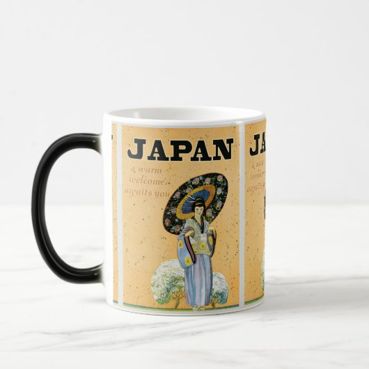 ヴィンテージ日本:芸者ガールトラベル モーフィングマグカップ (左)