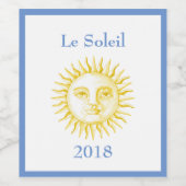 ヴィンテージ日 ワインラベル (シングルラベル)