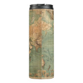 ヴィンテージ旧アンティークの世界地図 タンブラー (裏面)